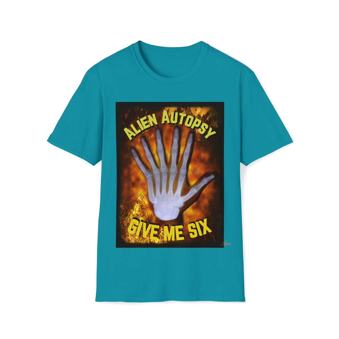 T "Give Me Six" Alien Autopsy Unisex Softstyle T-Shirt