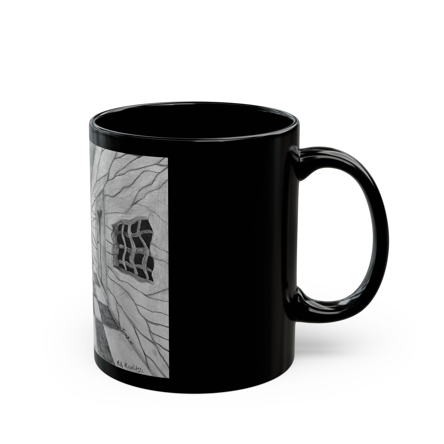 MY REALITY BY JOEY WATTS BLACK GLOSSY MUG