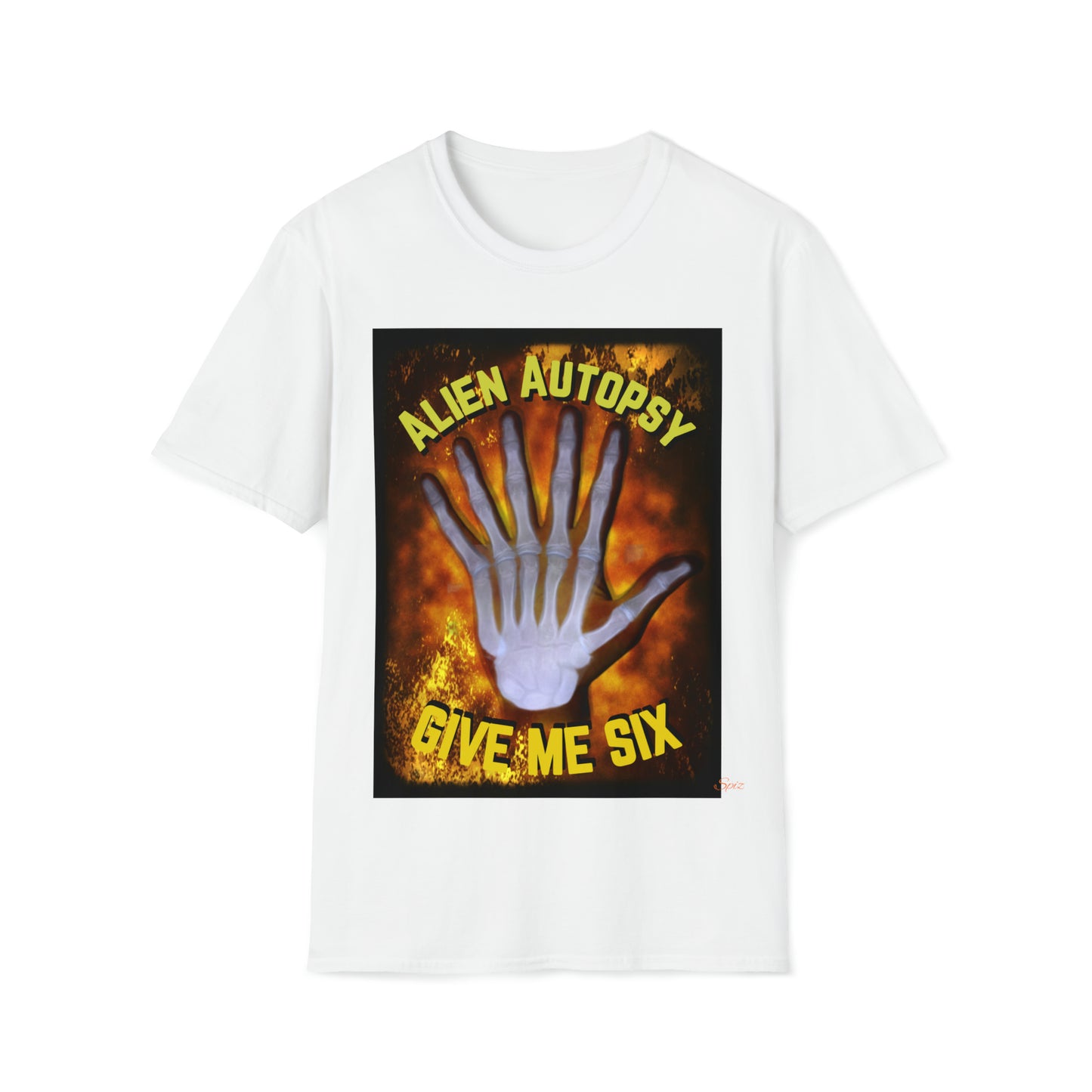 T "Give Me Six" Alien Autopsy Unisex Softstyle T-Shirt