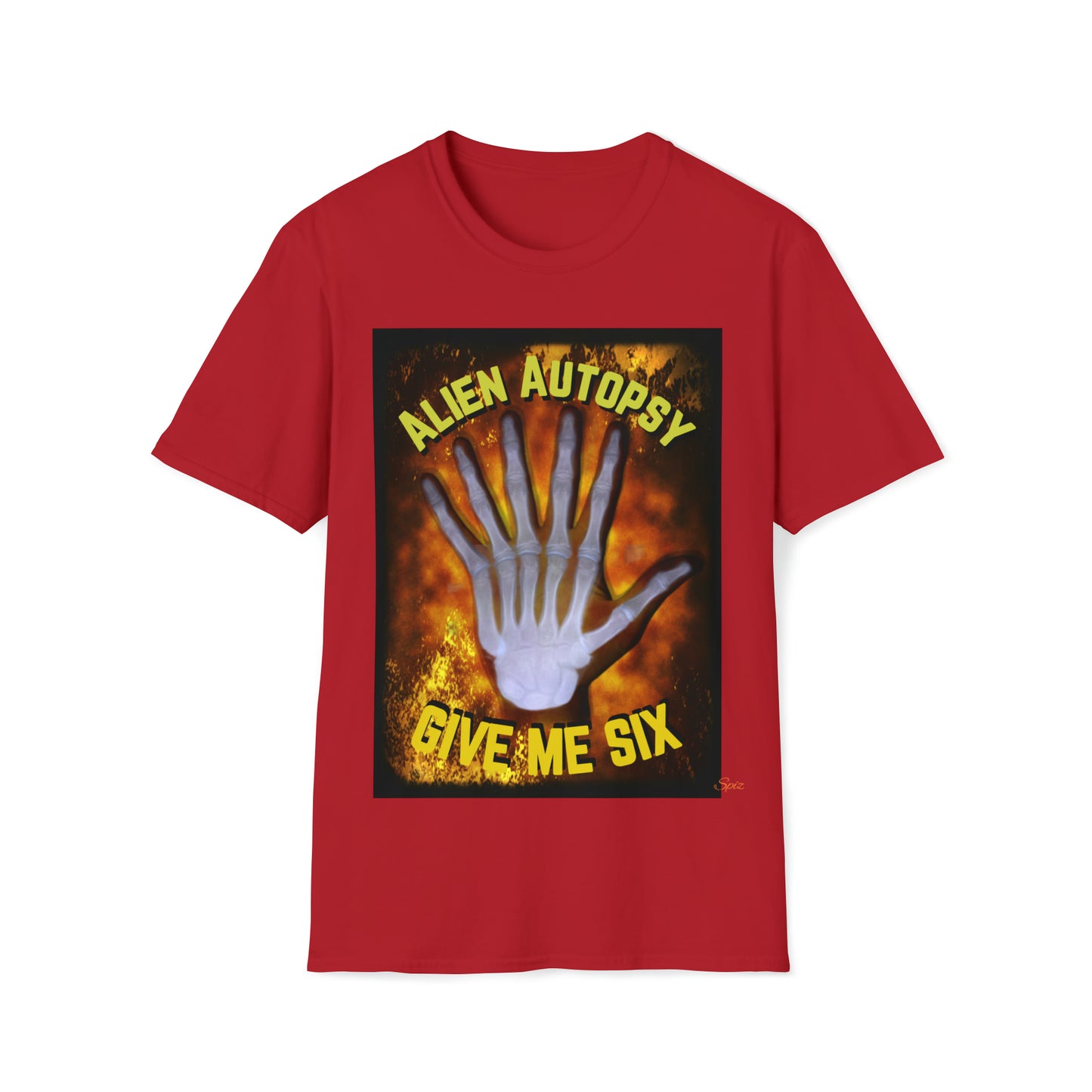 T "Give Me Six" Alien Autopsy Unisex Softstyle T-Shirt