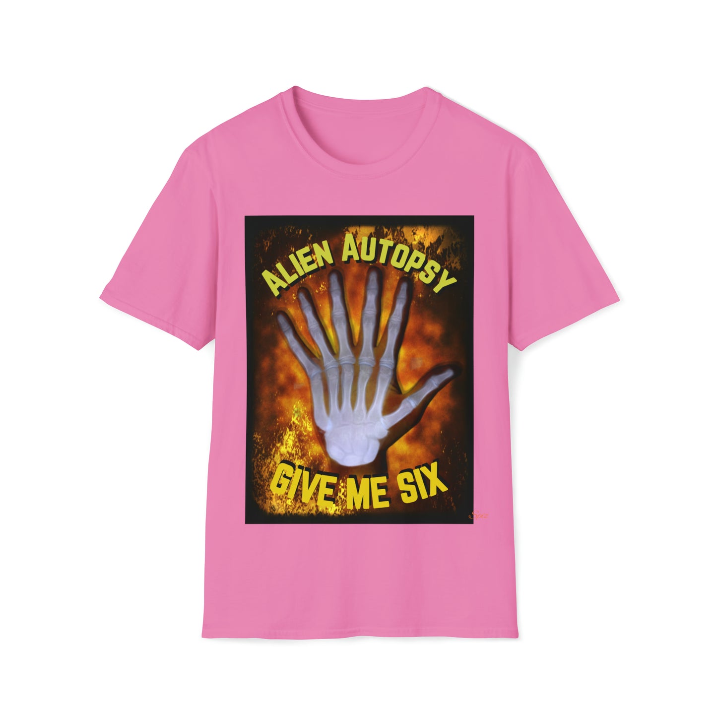 T "Give Me Six" Alien Autopsy Unisex Softstyle T-Shirt