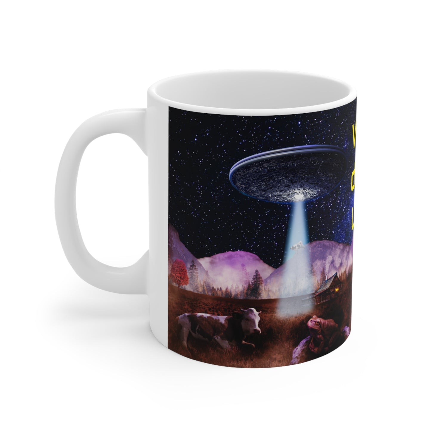 WHY DON'T UFO WHITE GLOSSY MUG 11 OZ