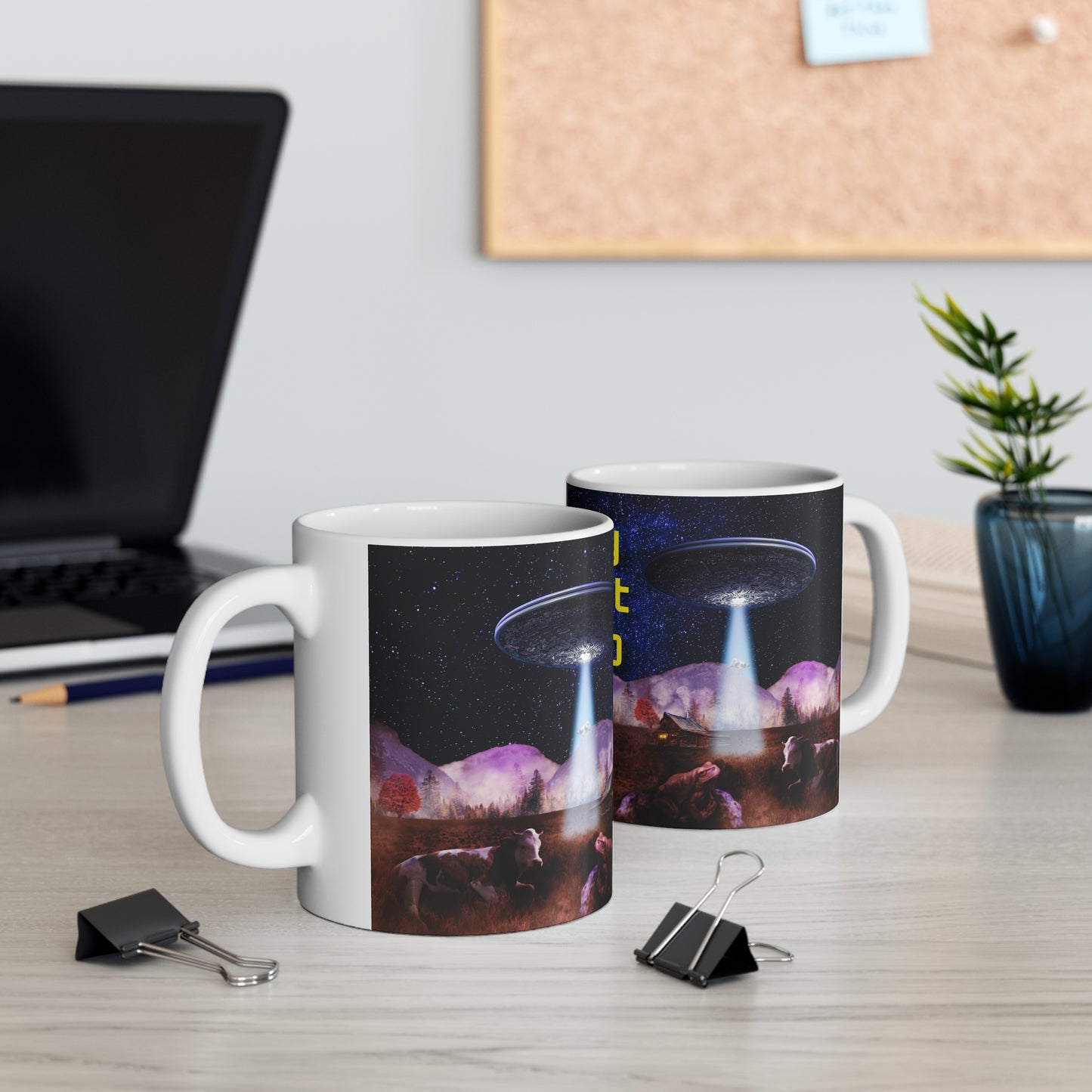 WHY DON'T UFO WHITE GLOSSY MUG 11 OZ