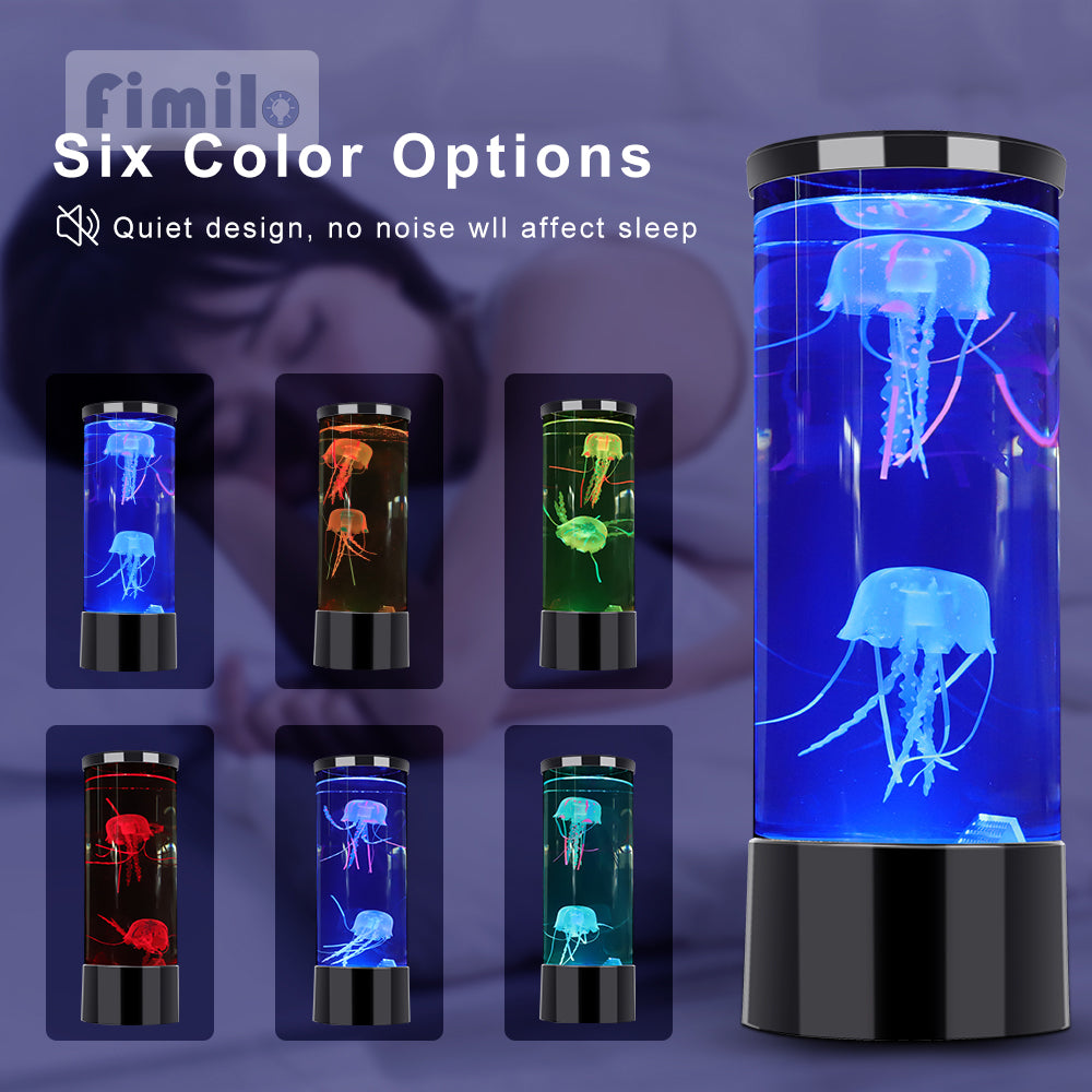 L Alien Jellyfish Fantasy LED Lamp, Colour Changing Jellyfish Tank Aquarium Led Lamp Relaxing Mood Night Light