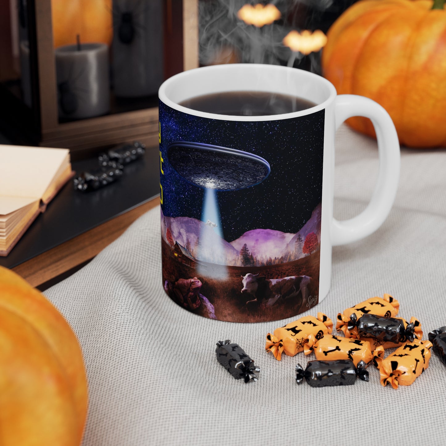 WHY DON'T UFO WHITE GLOSSY MUG 11 OZ