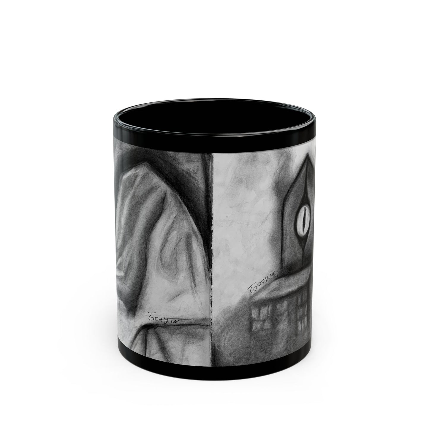 THE CHAIR BY JOEY WATTS BLACK GLOSSY MUG