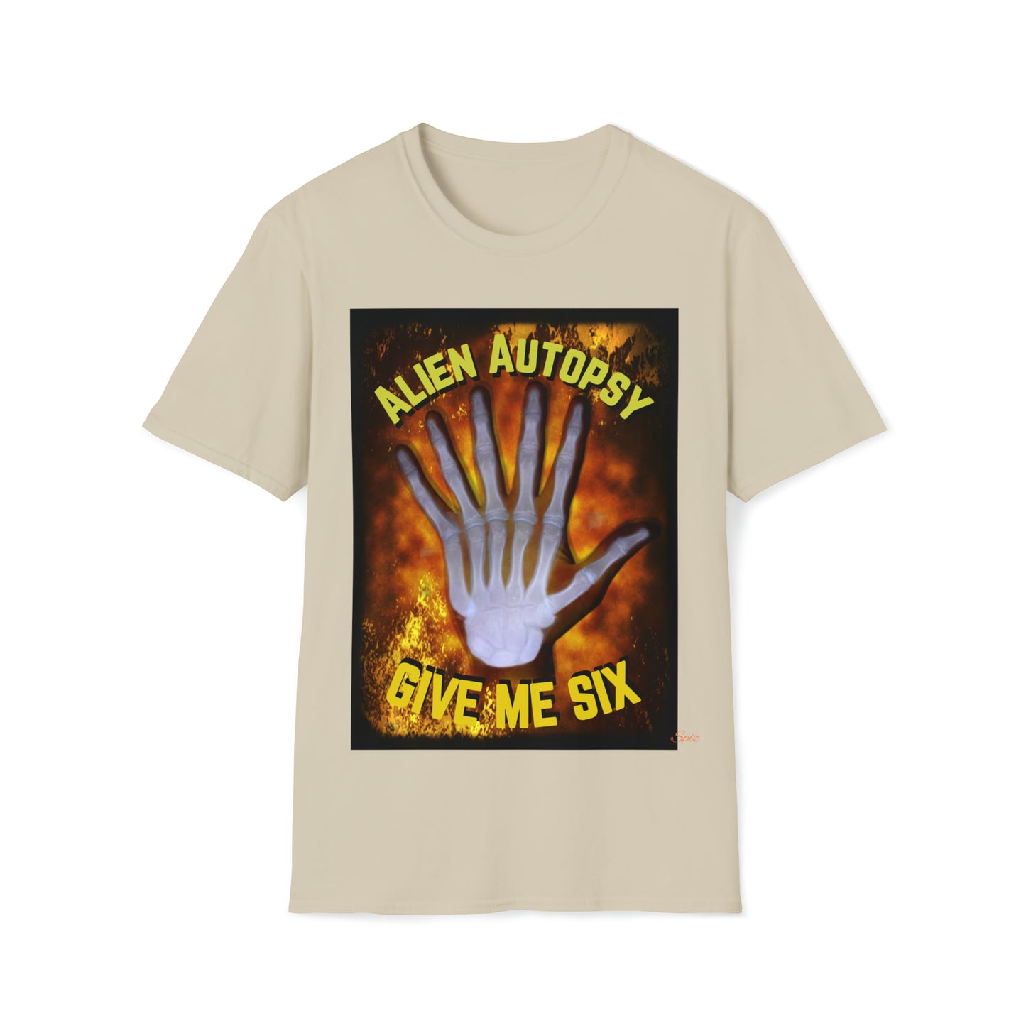 T "Give Me Six" Alien Autopsy Unisex Softstyle T-Shirt