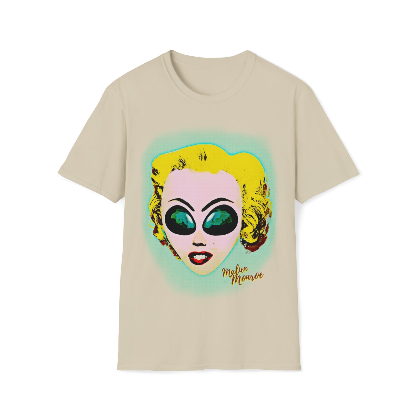 MALEIN MONROE POP ART UNISEX COTTON T-SHIRT