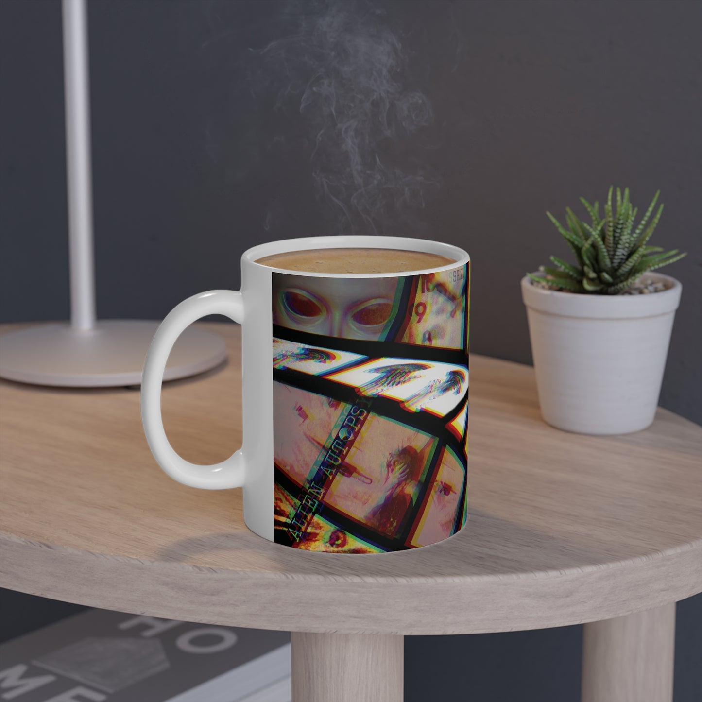 ALIEN AUTOPSY TV COLOUR PHASE WHITE GLOSSY MUG 11 OZ