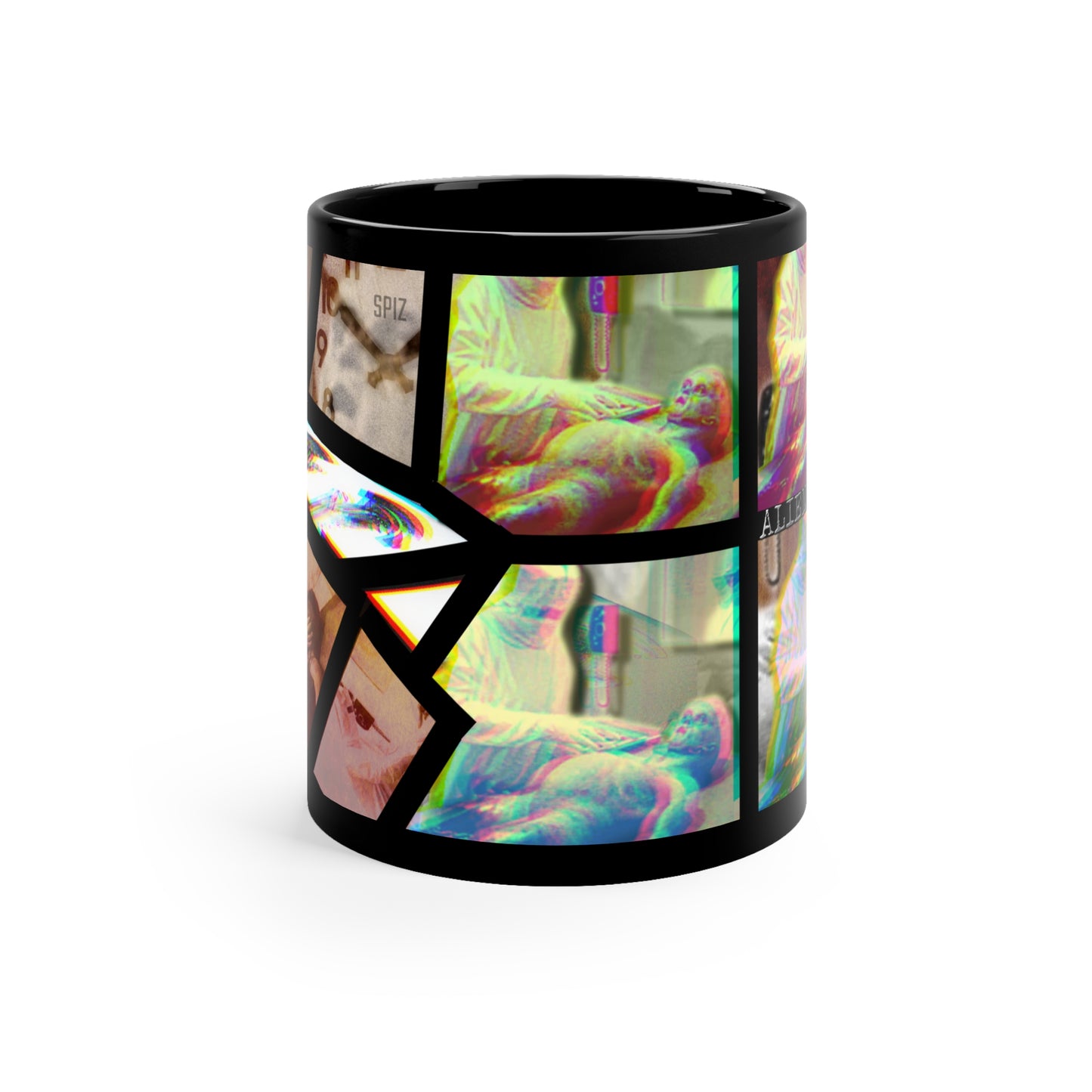 ALIEN AUTOPSY COLOUR PHASE BLACK GLOSSY MUG 11 OZ