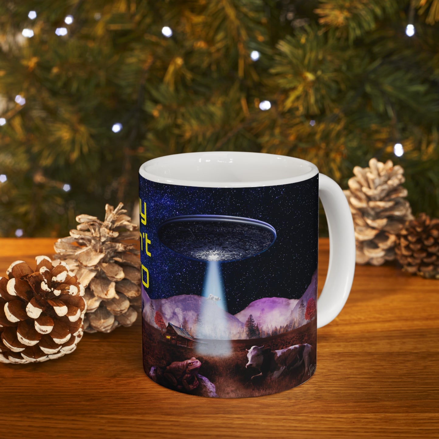 WHY DON'T UFO WHITE GLOSSY MUG 11 OZ