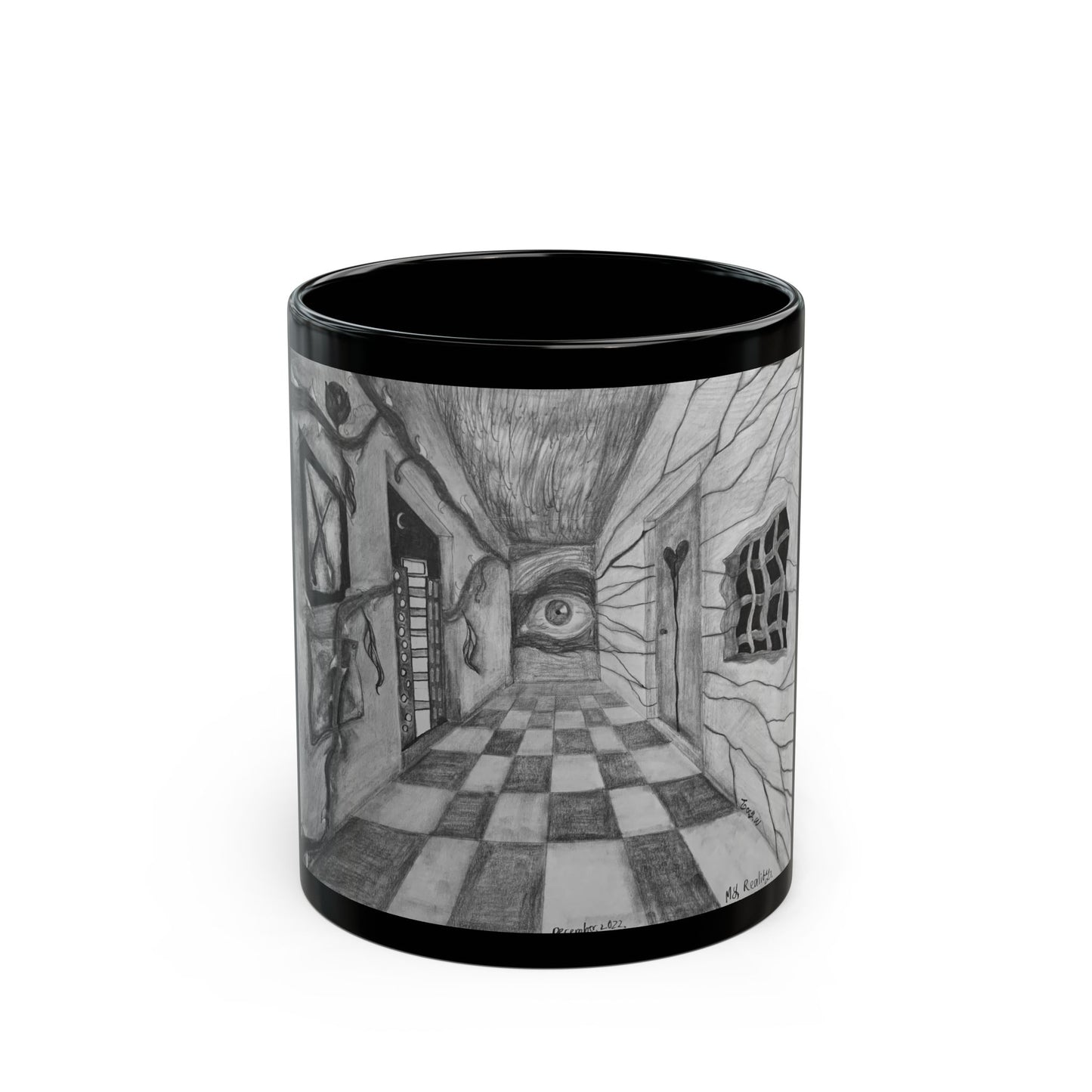 MY REALITY BY JOEY WATTS BLACK GLOSSY MUG