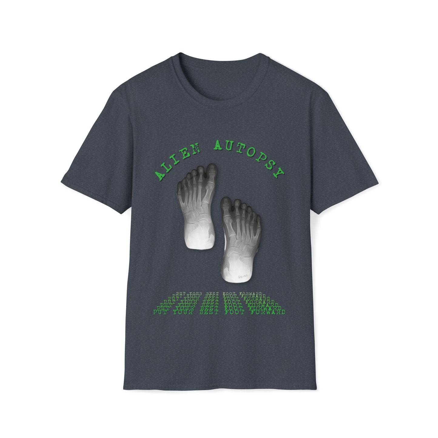 T "Best Foot Forward" Alien Autopsy Unisex Softstyle T-Shirt