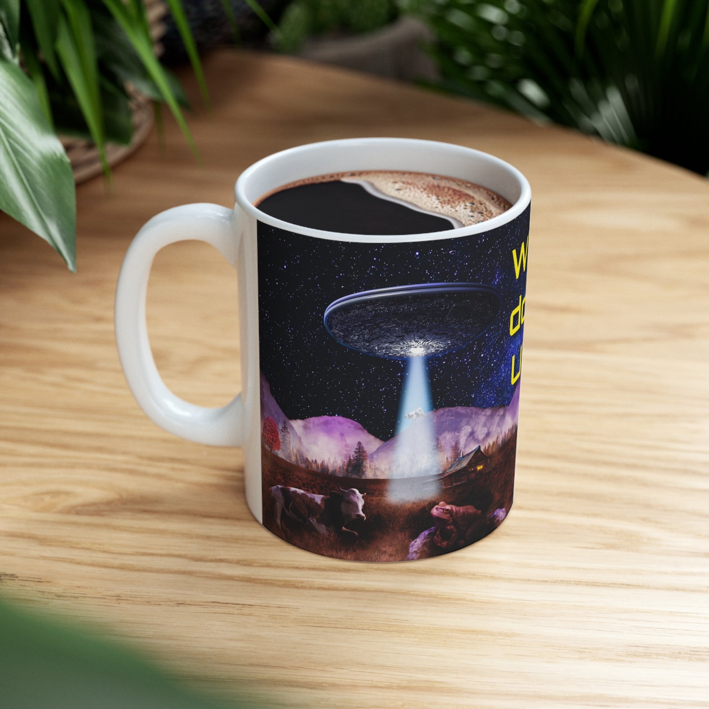 WHY DON'T UFO WHITE GLOSSY MUG 11 OZ