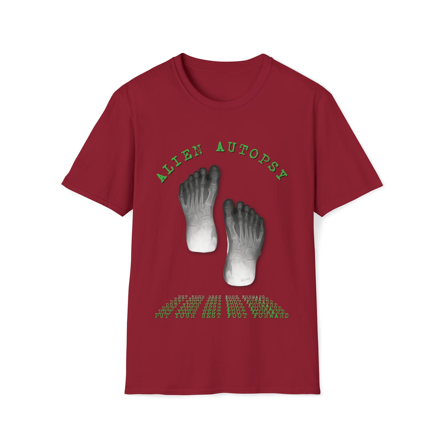 T "Best Foot Forward" Alien Autopsy Unisex Softstyle T-Shirt