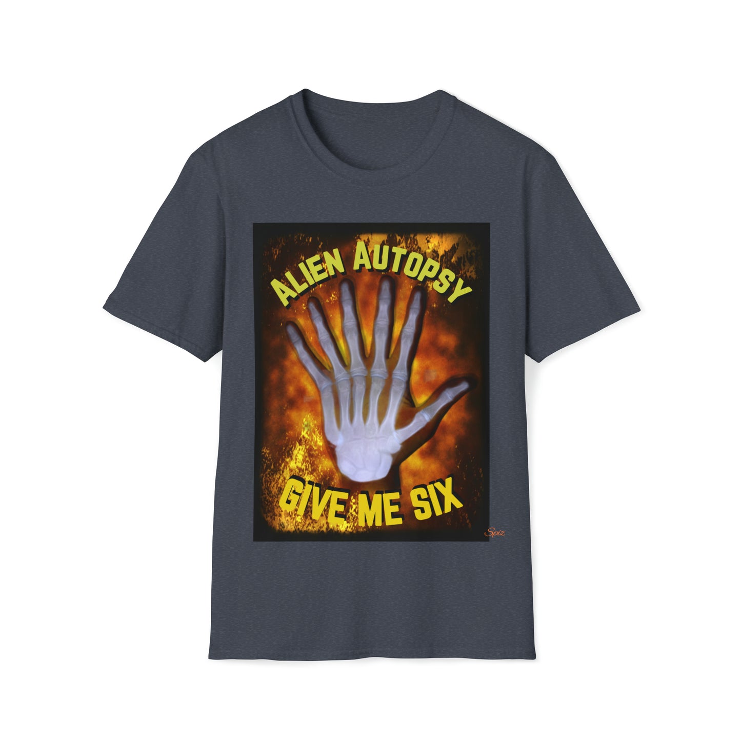 T "Give Me Six" Alien Autopsy Unisex Softstyle T-Shirt