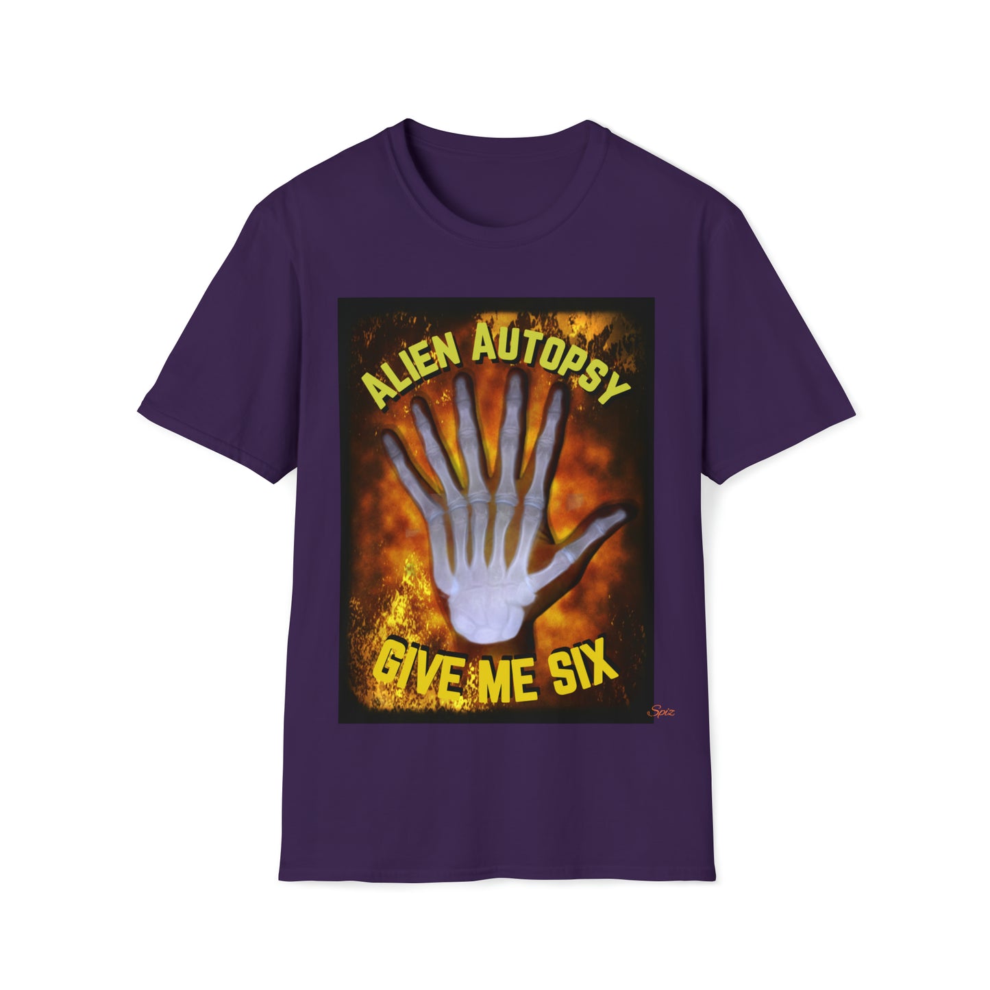 T "Give Me Six" Alien Autopsy Unisex Softstyle T-Shirt