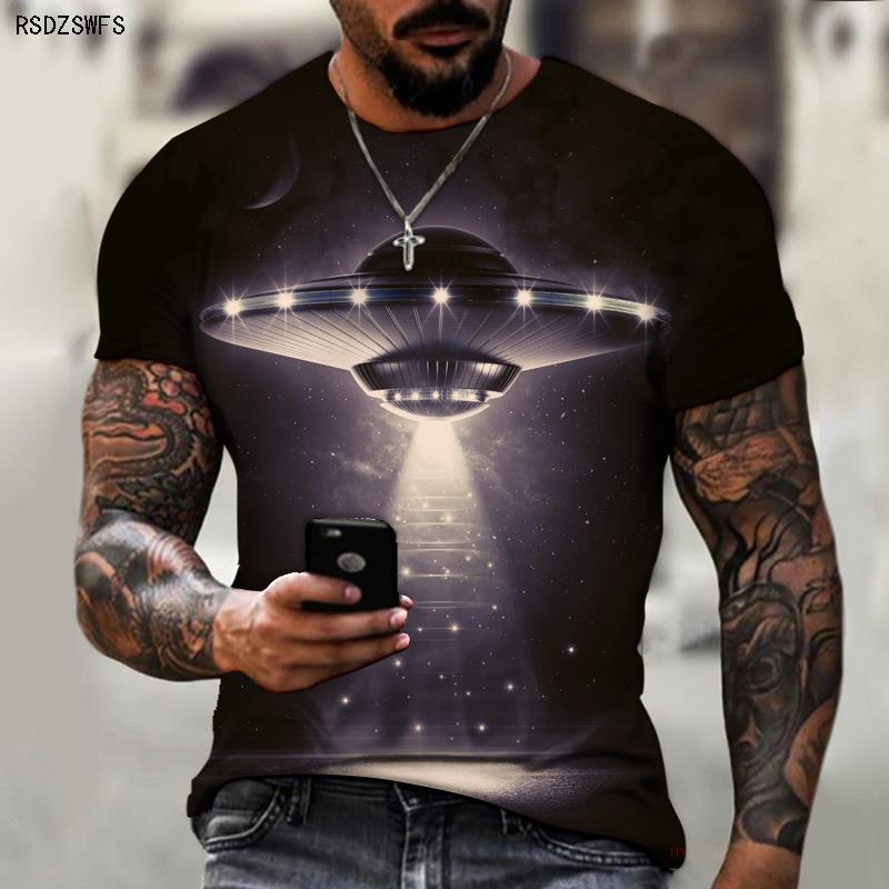 UFO SPACESHIP SCIENCE FICTION OUTER SPACE TECHNOLOGY UNISEX T-SHIRT