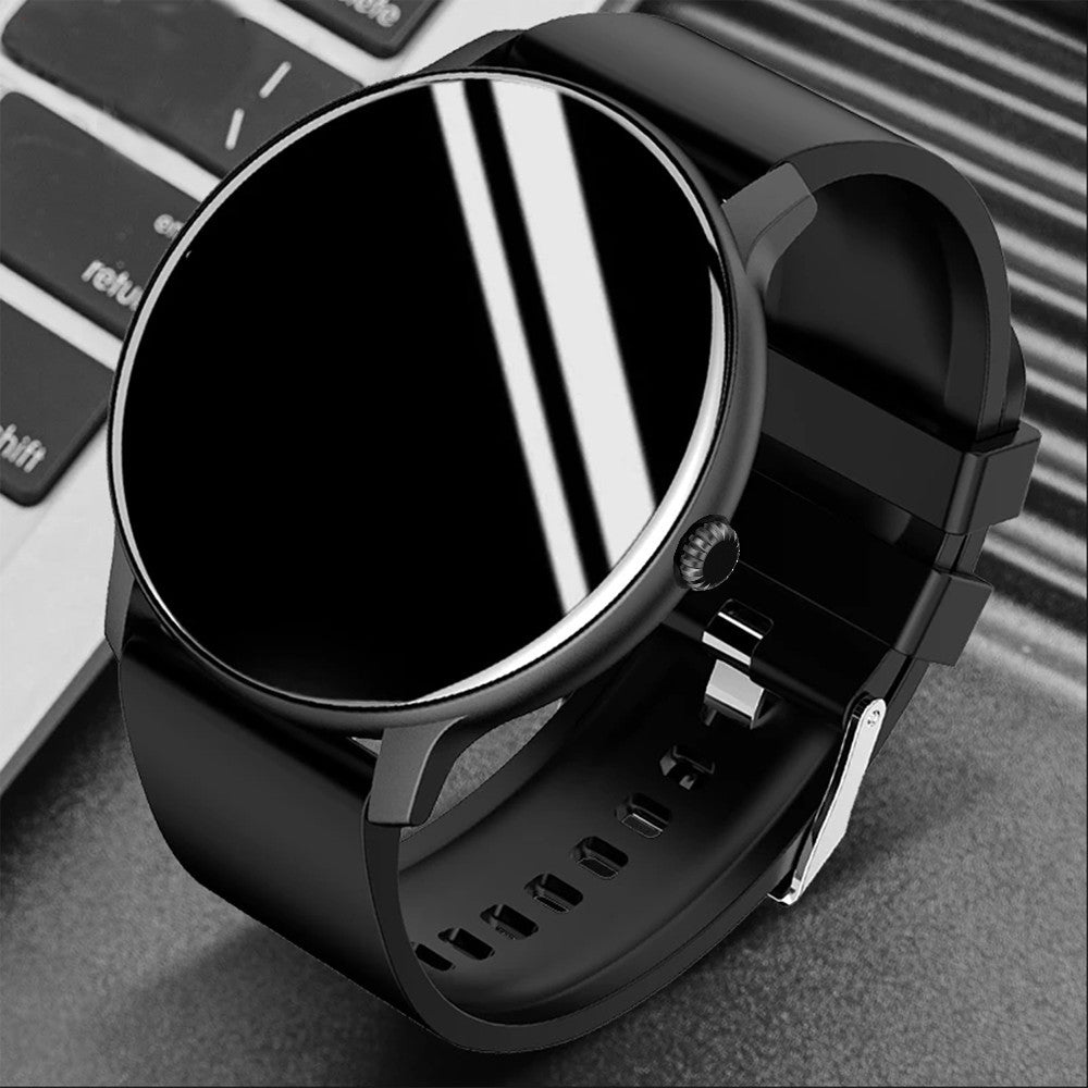 HEALTH SMART WATCH, MEASURES BLOOD PRESSURE, HEART RATE, STEPS TAKEN, SLEEP CYCLES, AND ALARM ECT.