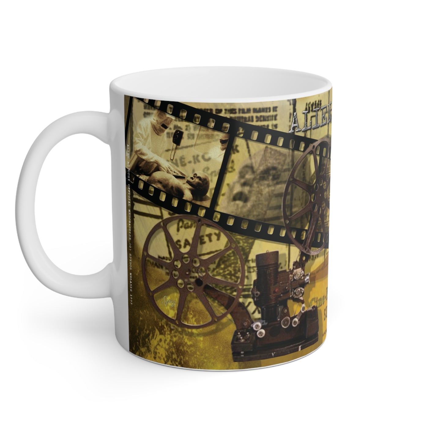 ALIEN AUTOPSY SUPER XX FILM #2 WHITE GLOSSY MUG 11 OZ