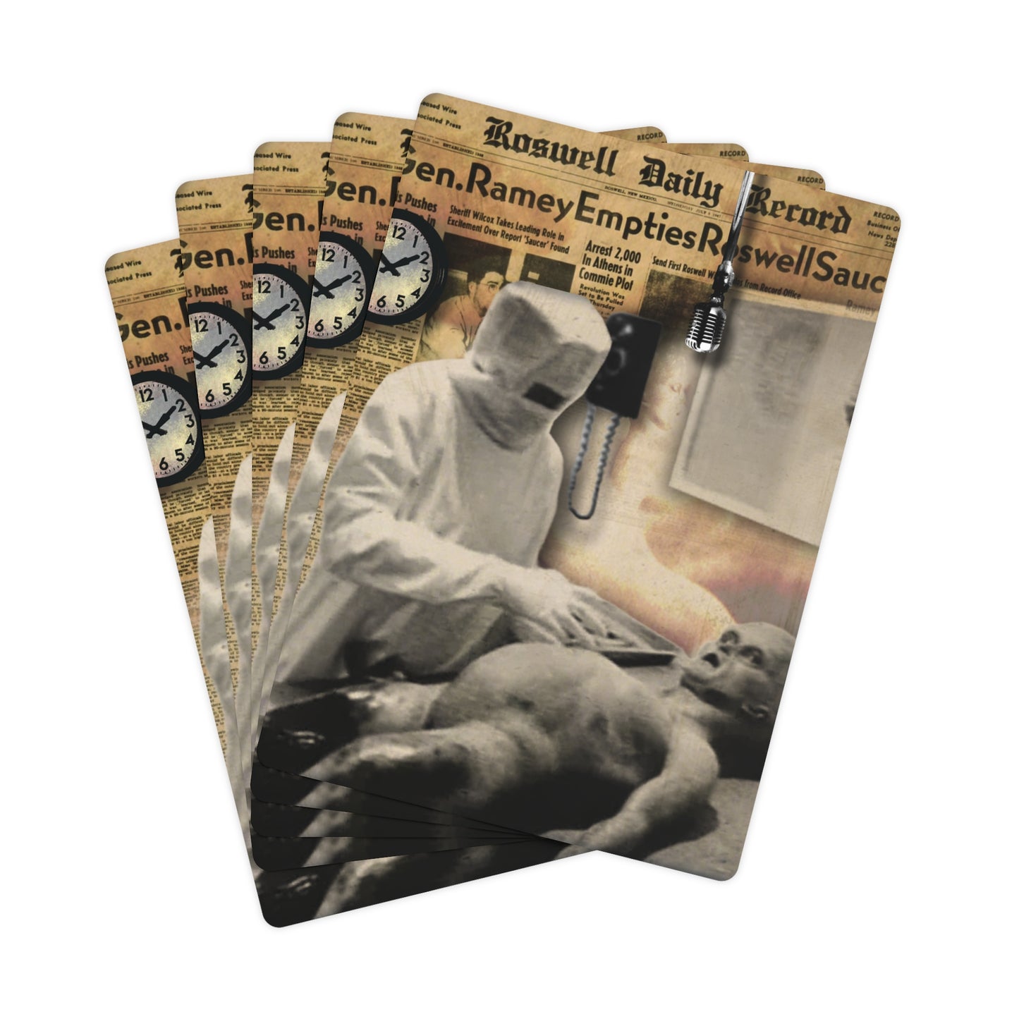 G "Alien Autopsy Inspection" Poker Playing Cards