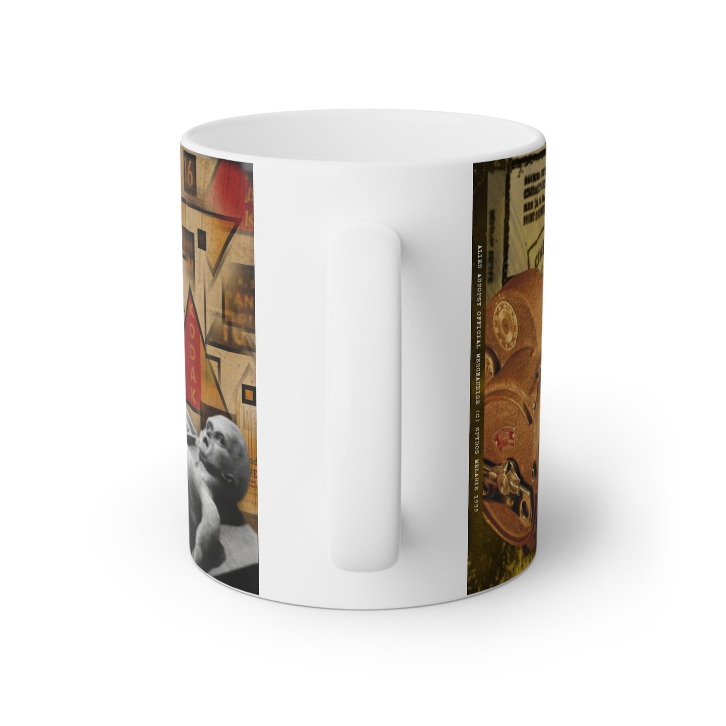 ALIEN AUTOPSY SUPER XX FILM WHITE GLOSSY MUG 11 OZ