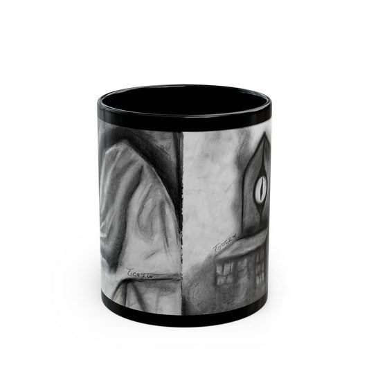 THE CHAIR BY JOEY WATTS BLACK GLOSSY MUG
