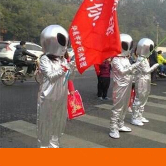 SILVER ALIEN COSTUME