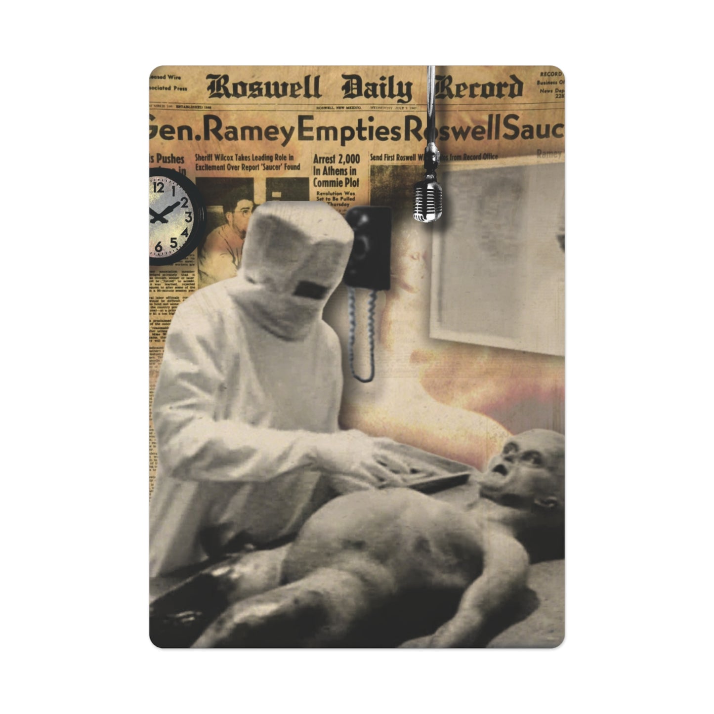 G "Alien Autopsy Inspection" Poker Playing Cards
