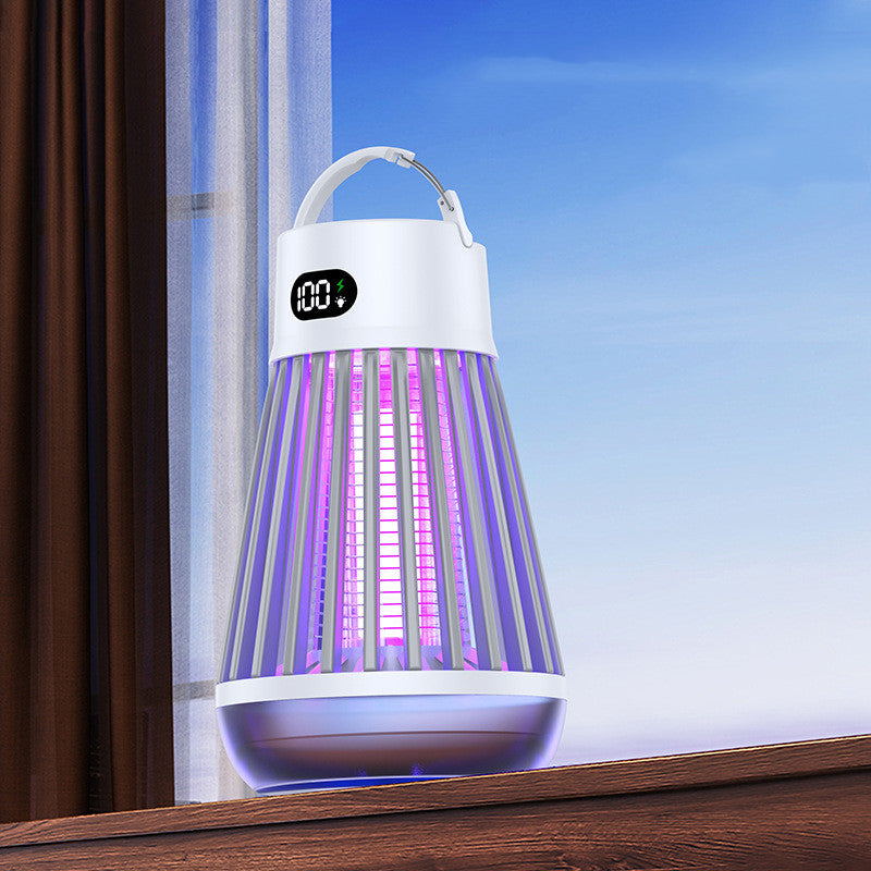 ELECTRIC MOSQUITO KILLER LAMP WITH DIGITAL DISPLAY, RADIATIONLESS INSECT TRAP LIGHT FOR BEDROOM & OUTDOOR USE, SUMMER GADGET BUG ZAPPER REPELLENT