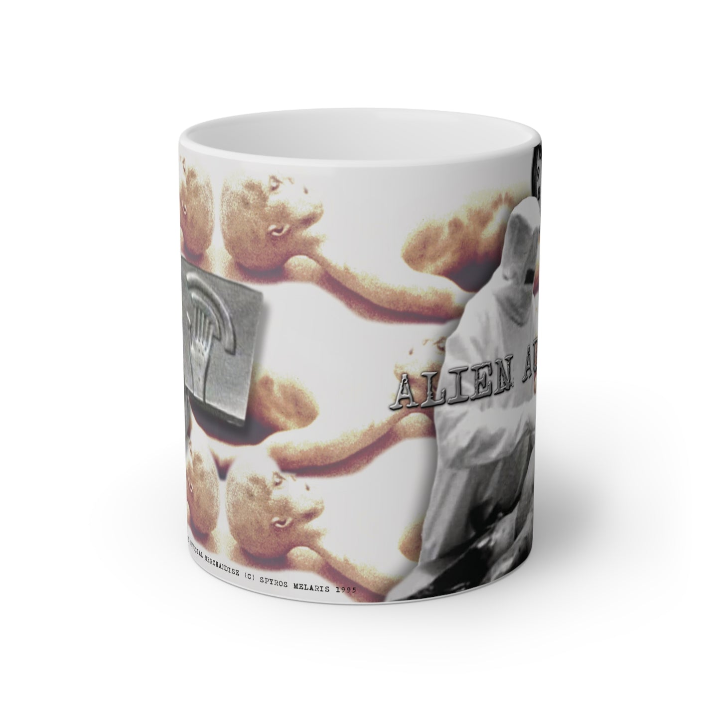 ALIEN AUTOPSY WHITE GLOSSY MUG 11 OZ