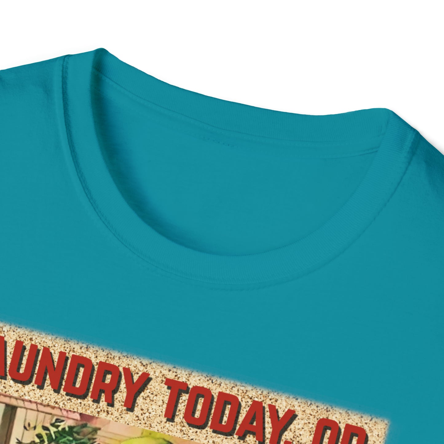 LAUNDRY TODAY, OR NAKED TOMORROW UNISEX COTTON T-SHIRT
