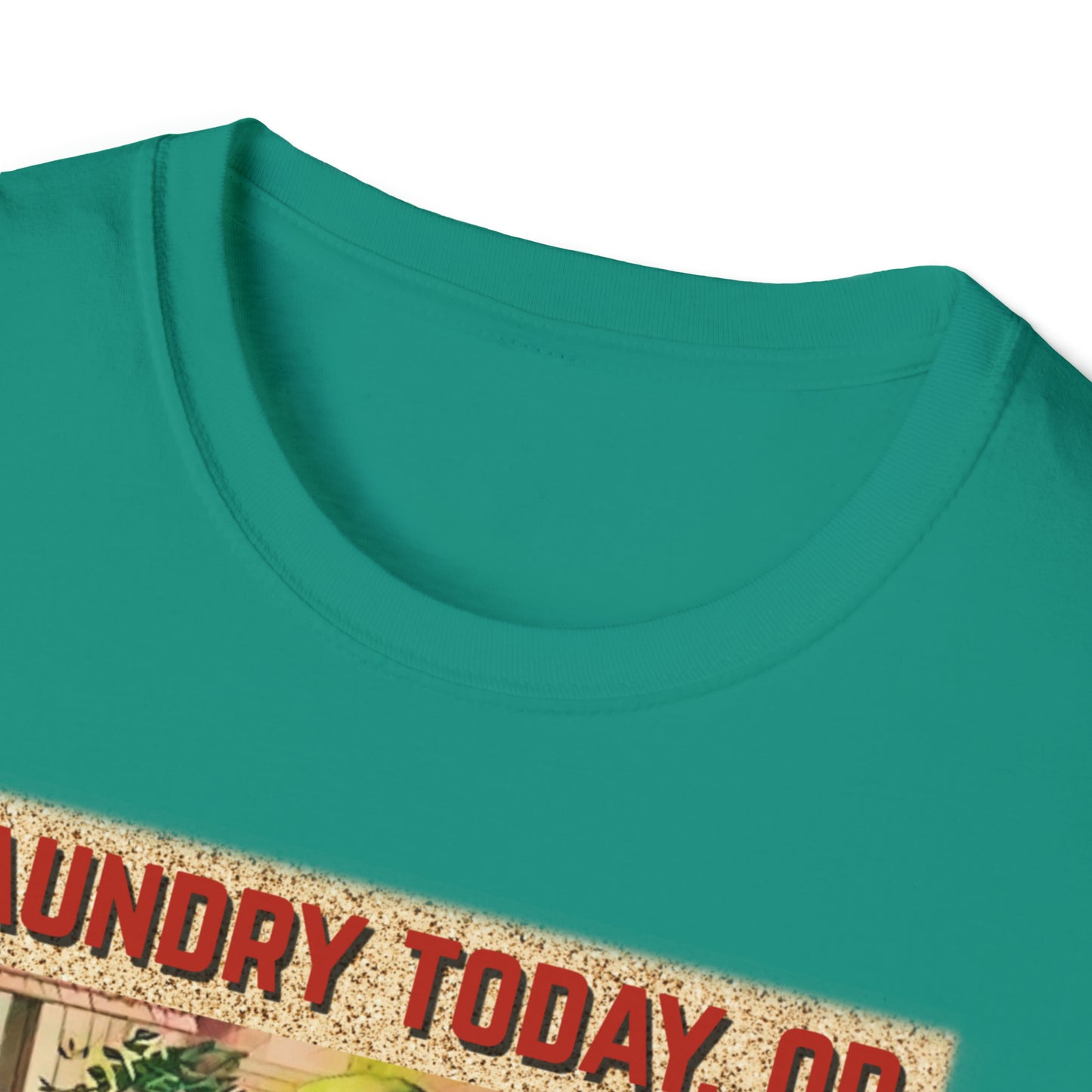 LAUNDRY TODAY, OR NAKED TOMORROW UNISEX COTTON T-SHIRT