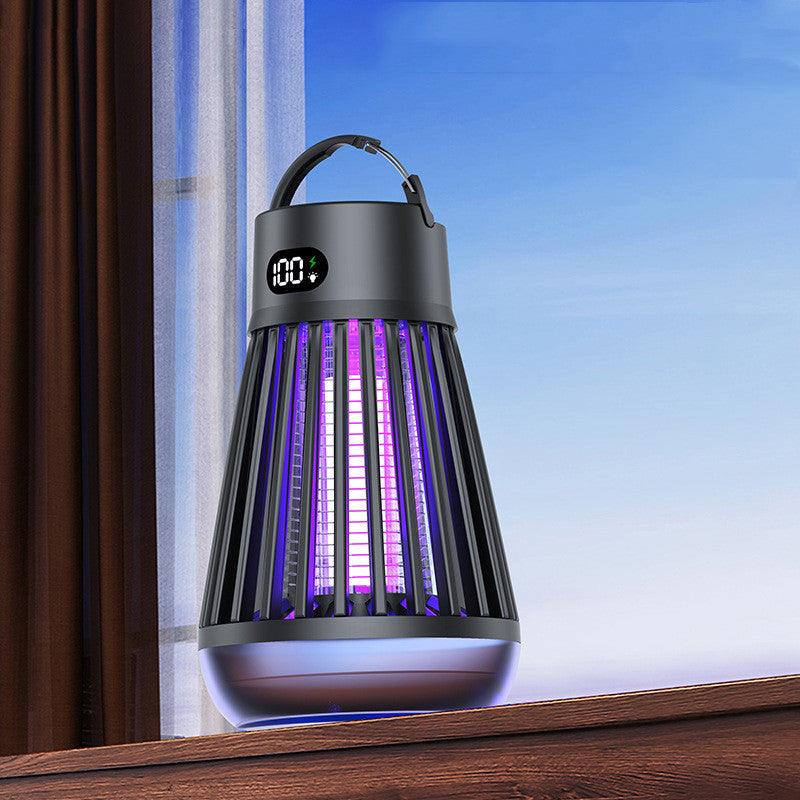 ELECTRIC MOSQUITO KILLER LAMP WITH DIGITAL DISPLAY, RADIATIONLESS INSECT TRAP LIGHT FOR BEDROOM & OUTDOOR USE, SUMMER GADGET BUG ZAPPER REPELLENT