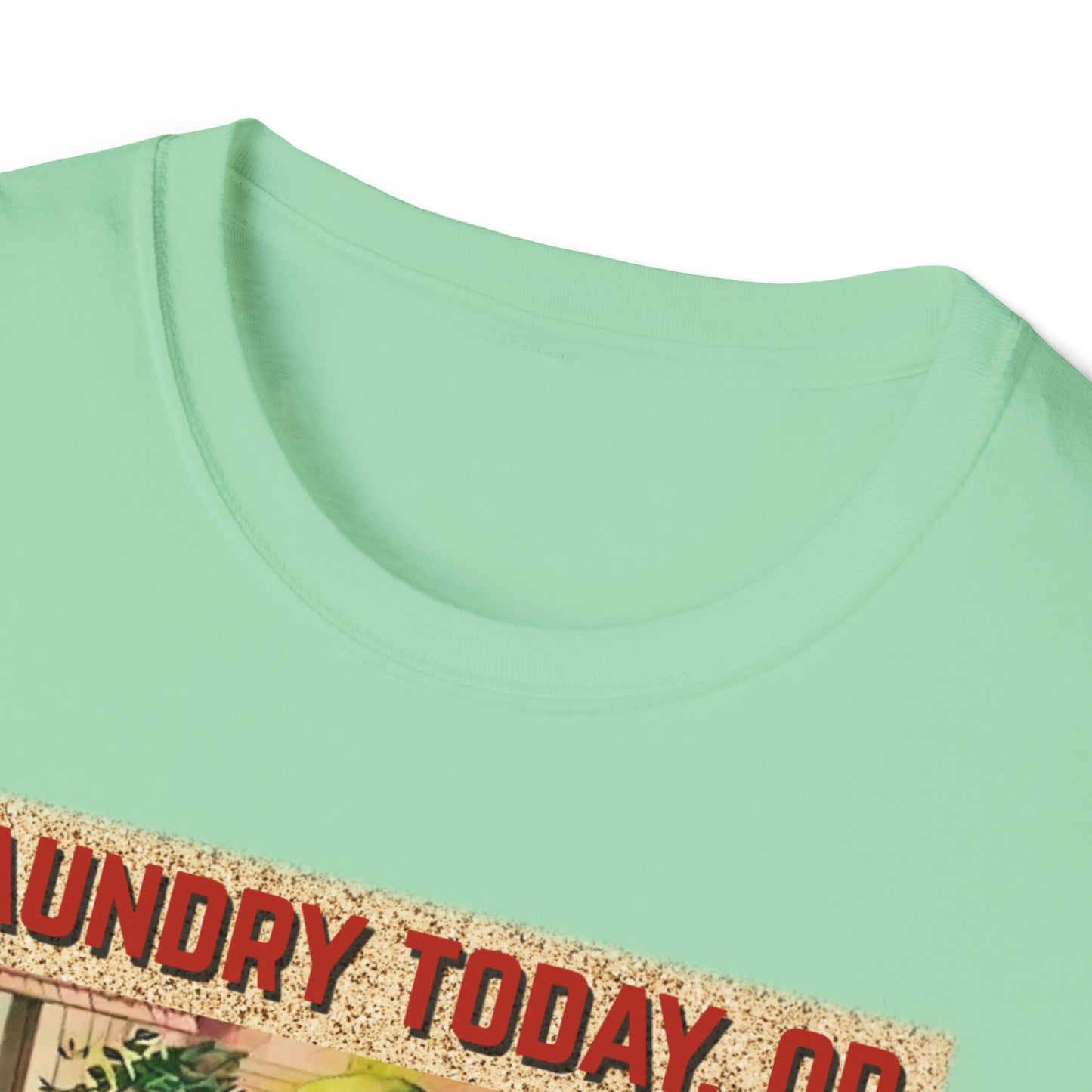 LAUNDRY TODAY, OR NAKED TOMORROW UNISEX COTTON T-SHIRT
