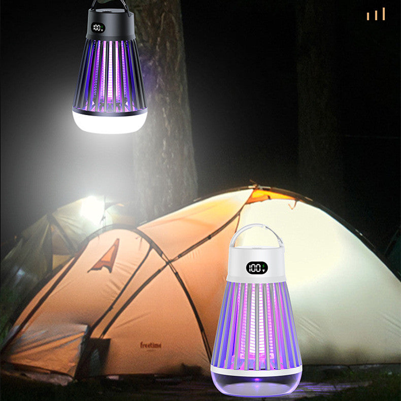 ELECTRIC MOSQUITO KILLER LAMP WITH DIGITAL DISPLAY, RADIATIONLESS INSECT TRAP LIGHT FOR BEDROOM & OUTDOOR USE, SUMMER GADGET BUG ZAPPER REPELLENT