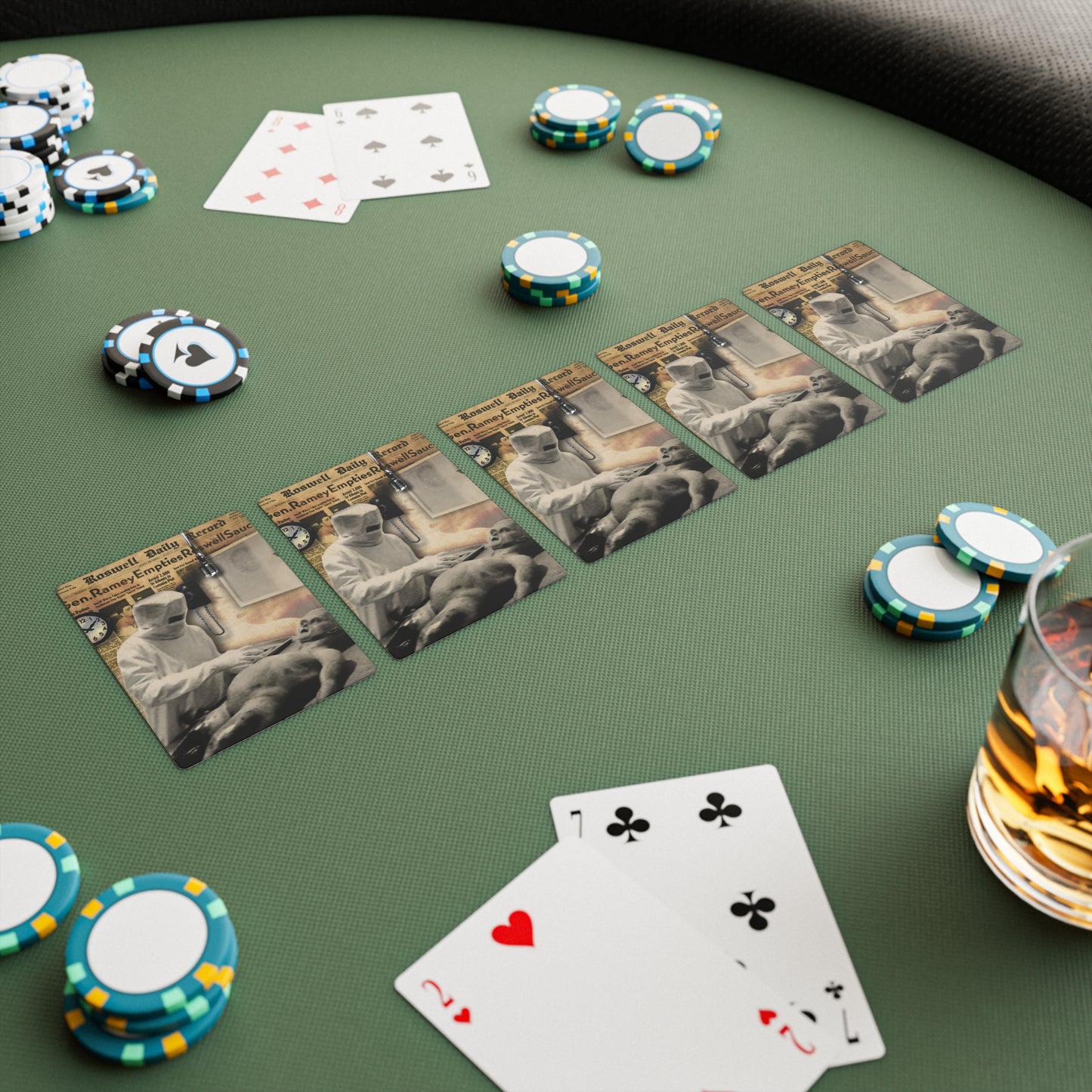 G "Alien Autopsy Inspection" Poker Playing Cards