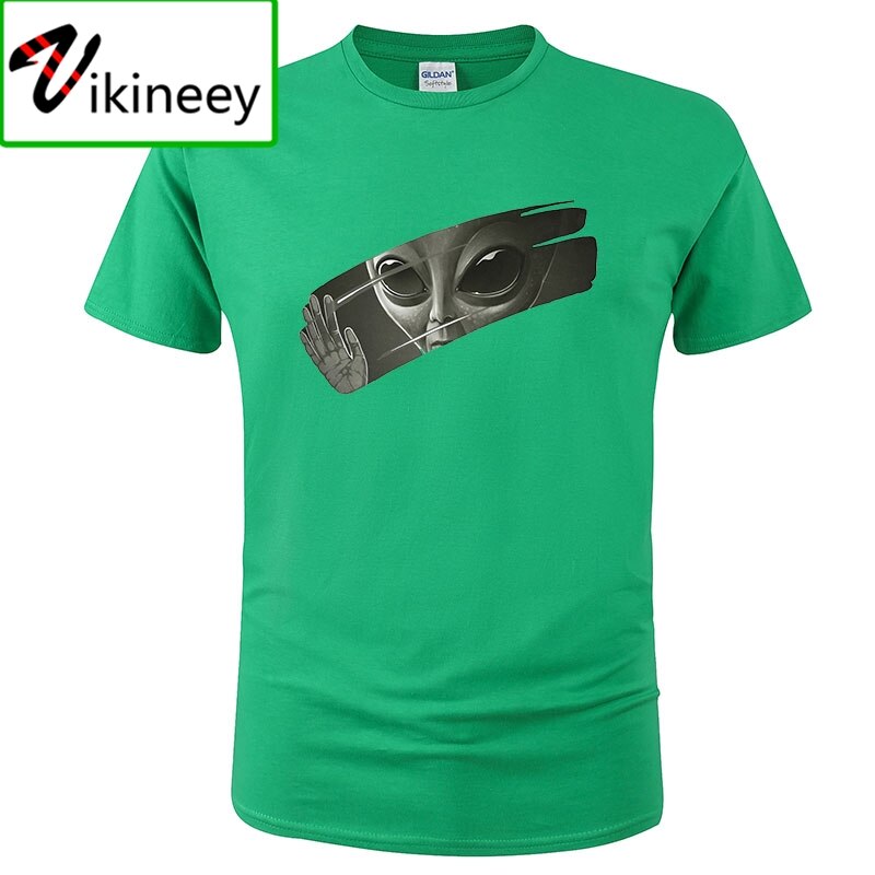 ALIEN WAVE COTTON T-SHIRT FOR MEN