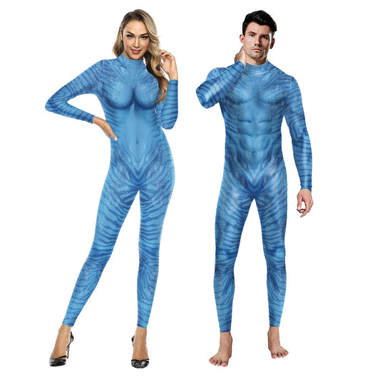 AVATAR MOVIE THE WAY OF WATER ALIEN COSPLAY 3D JUMPSUIT WOMEN MEN AVATAR COSPLAY COSTUME HALLOWEEN ZENTIA PARTY BODYSUIT