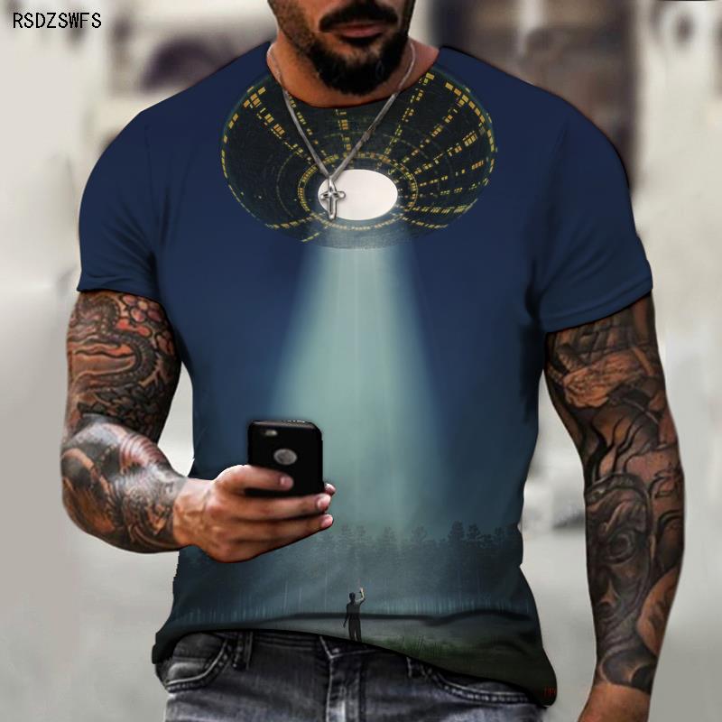 UFO SPACESHIP SCIENCE FICTION OUTER SPACE TECHNOLOGY UNISEX T-SHIRT