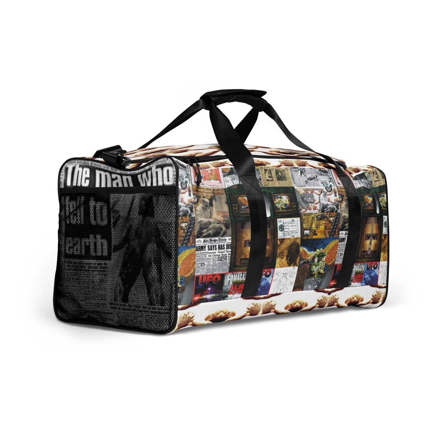 B Alien Autopsy Montage Duffle bag