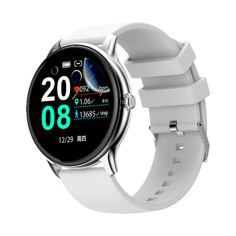 HEALTH SMART WATCH, MEASURES BLOOD PRESSURE, HEART RATE, STEPS TAKEN, SLEEP CYCLES, AND ALARM ECT.