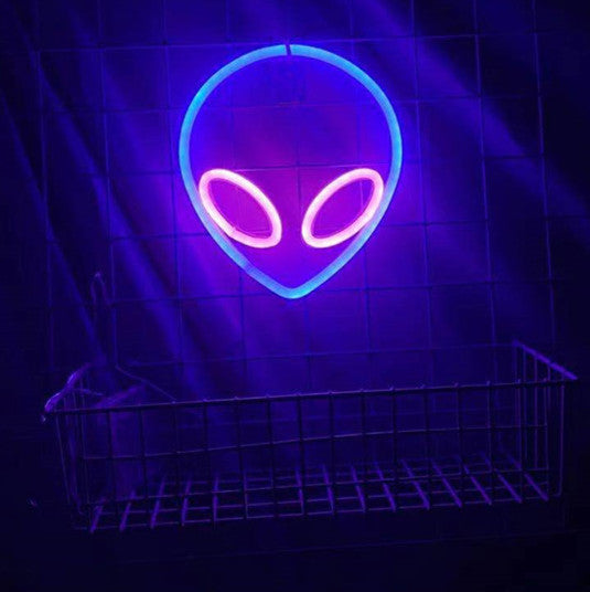 L LED Alien Neon Wall Hanging Lamp