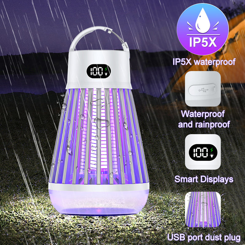 ELECTRIC MOSQUITO KILLER LAMP WITH DIGITAL DISPLAY, RADIATIONLESS INSECT TRAP LIGHT FOR BEDROOM & OUTDOOR USE, SUMMER GADGET BUG ZAPPER REPELLENT