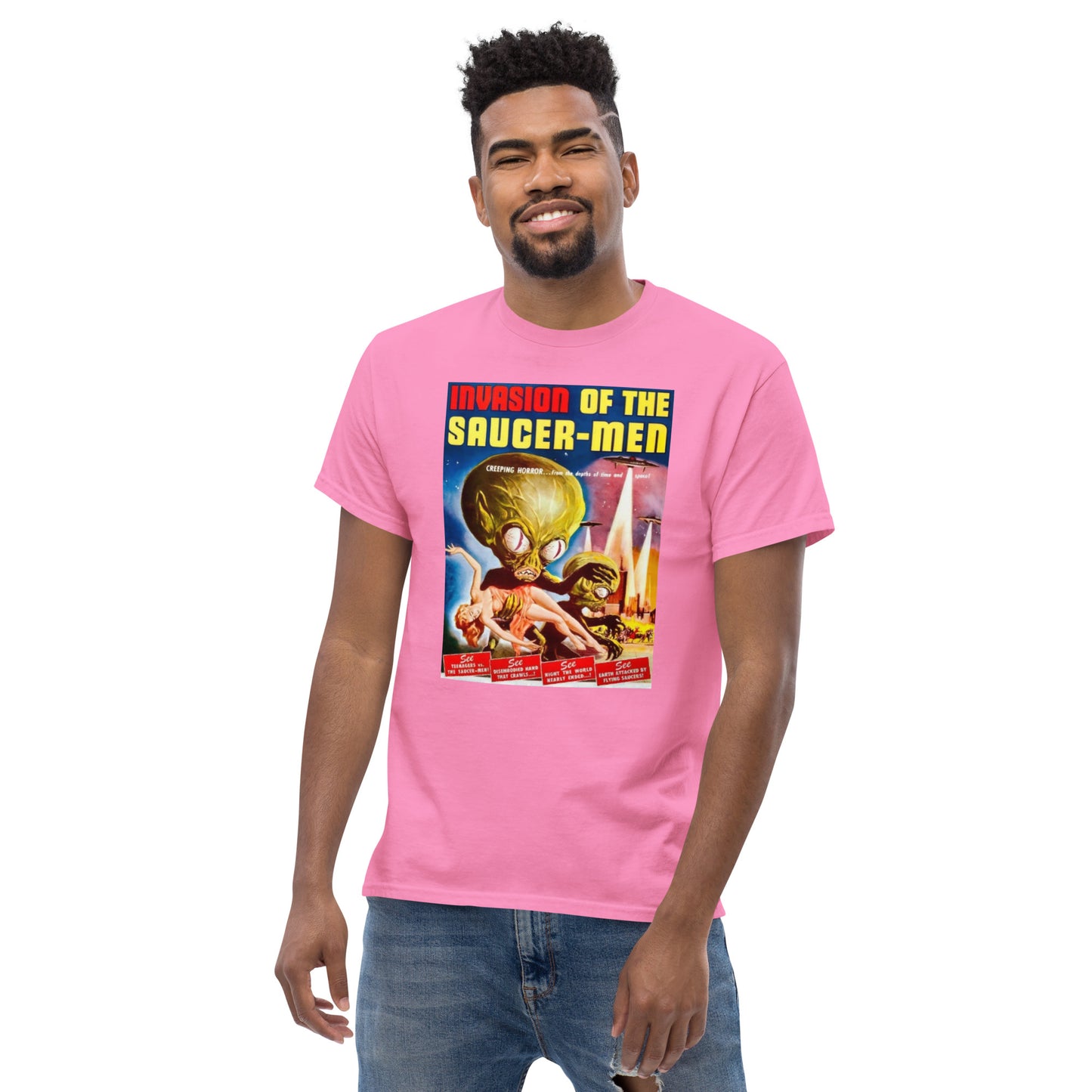 INVASION OF THE SAUCER-MEN MEN'S CLASSIC TEE