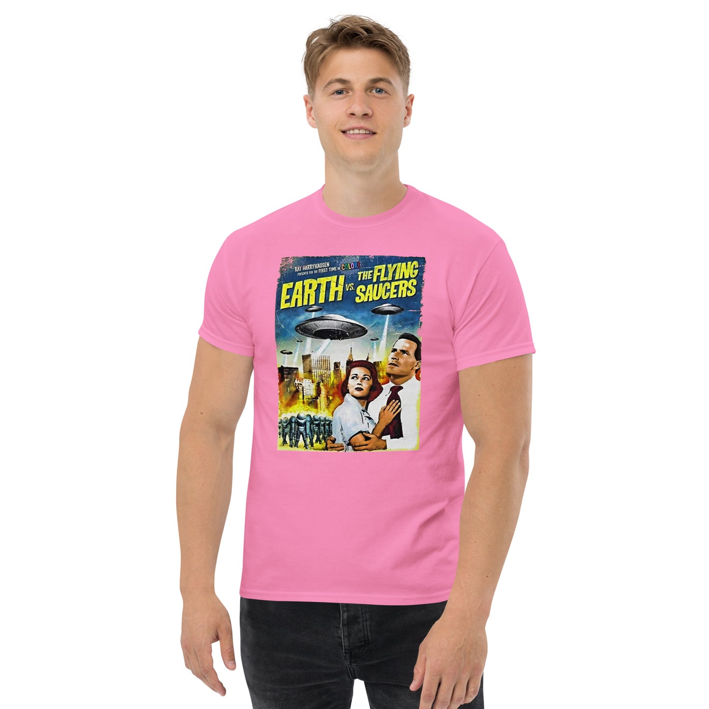 EARTH VS FLYING SAUCERS MEN'S CLASSIC TEE