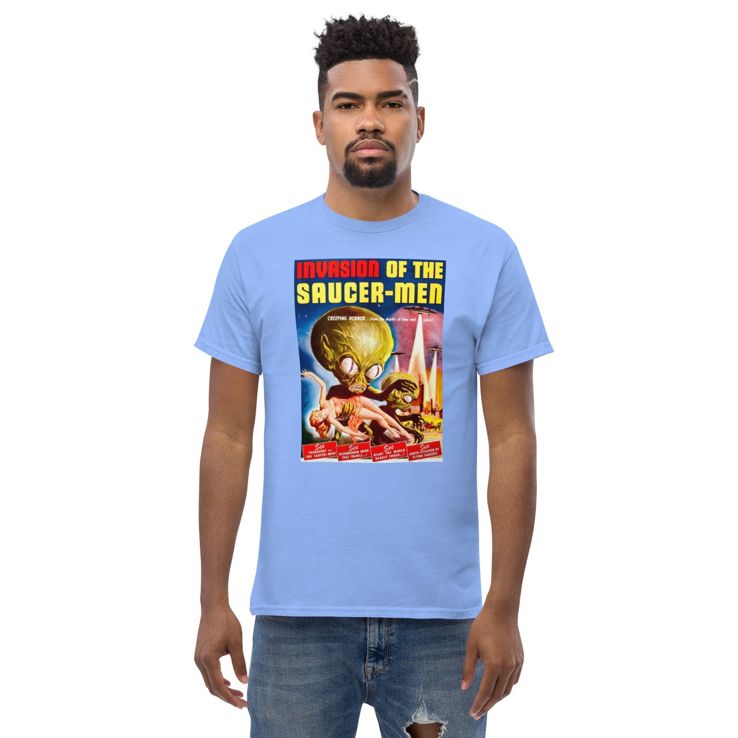 INVASION OF THE SAUCER-MEN MEN'S CLASSIC TEE