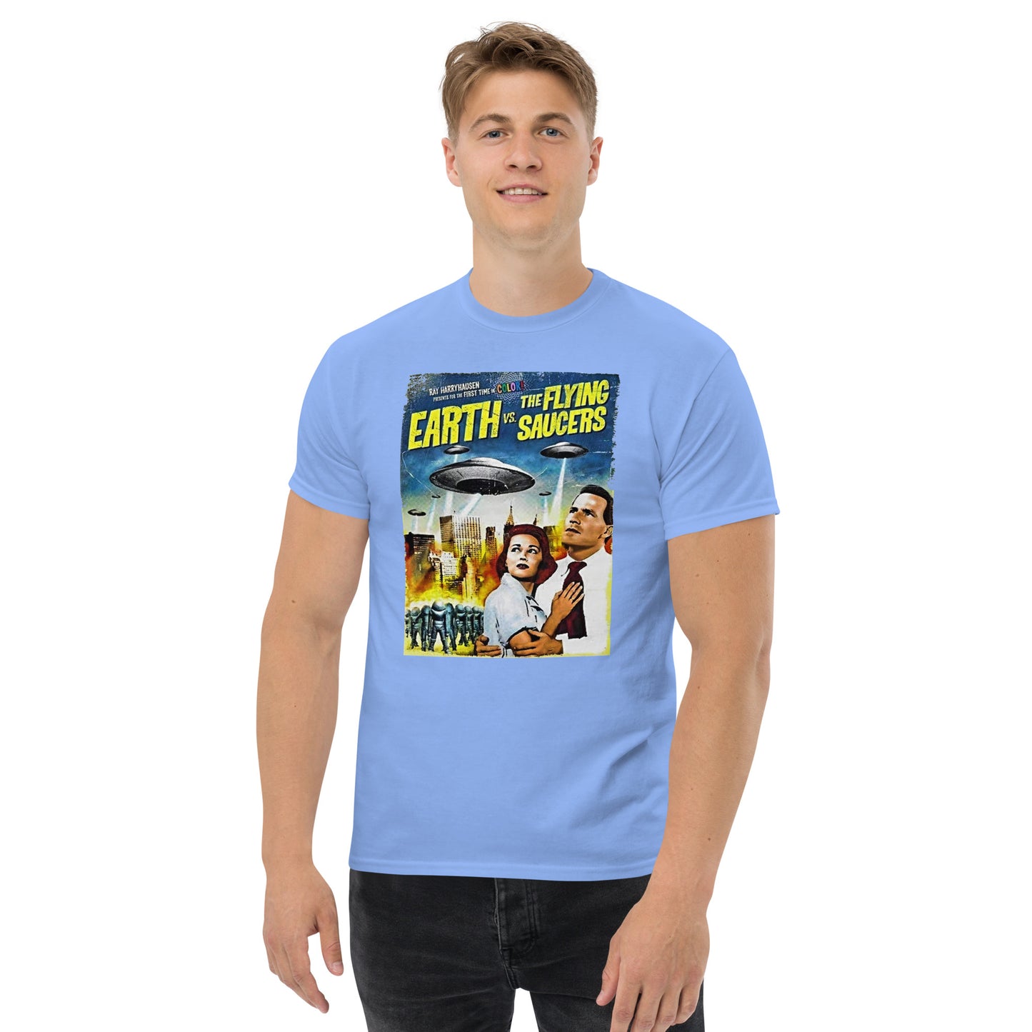 EARTH VS FLYING SAUCERS MEN'S CLASSIC TEE