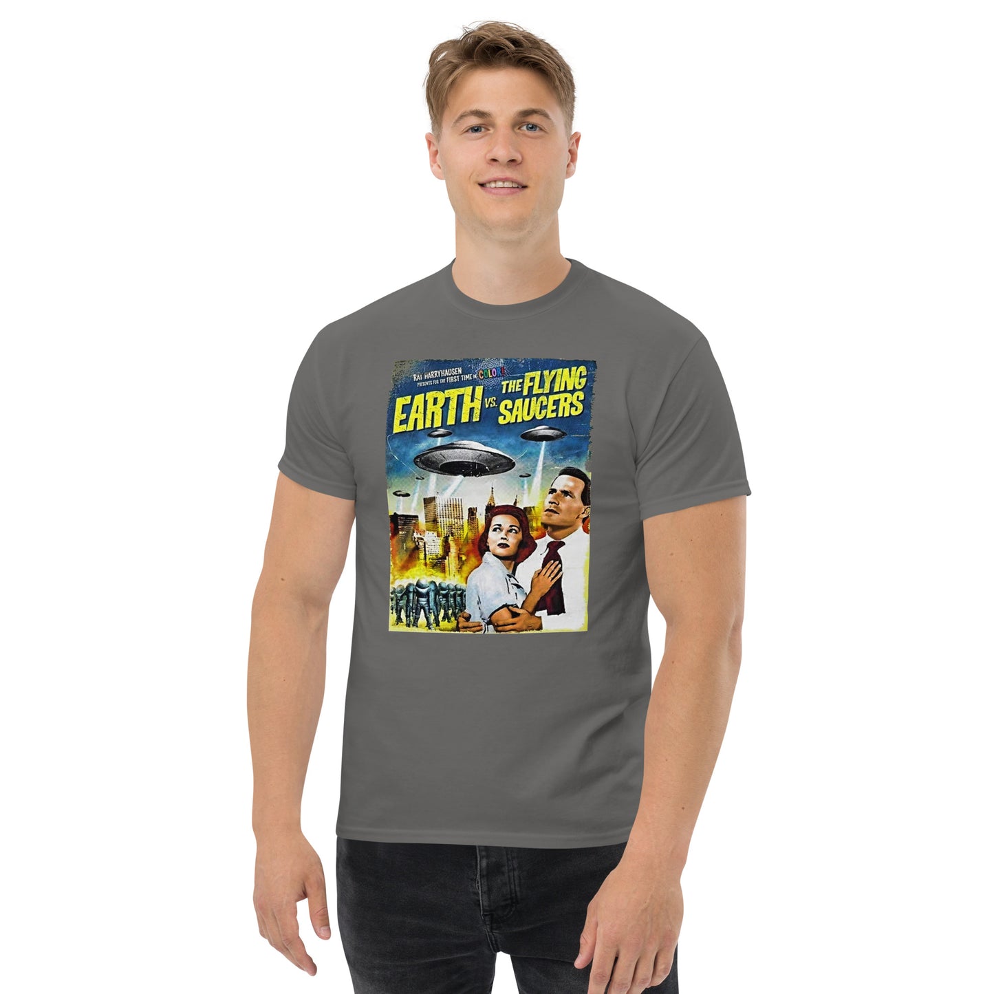 EARTH VS FLYING SAUCERS MEN'S CLASSIC TEE