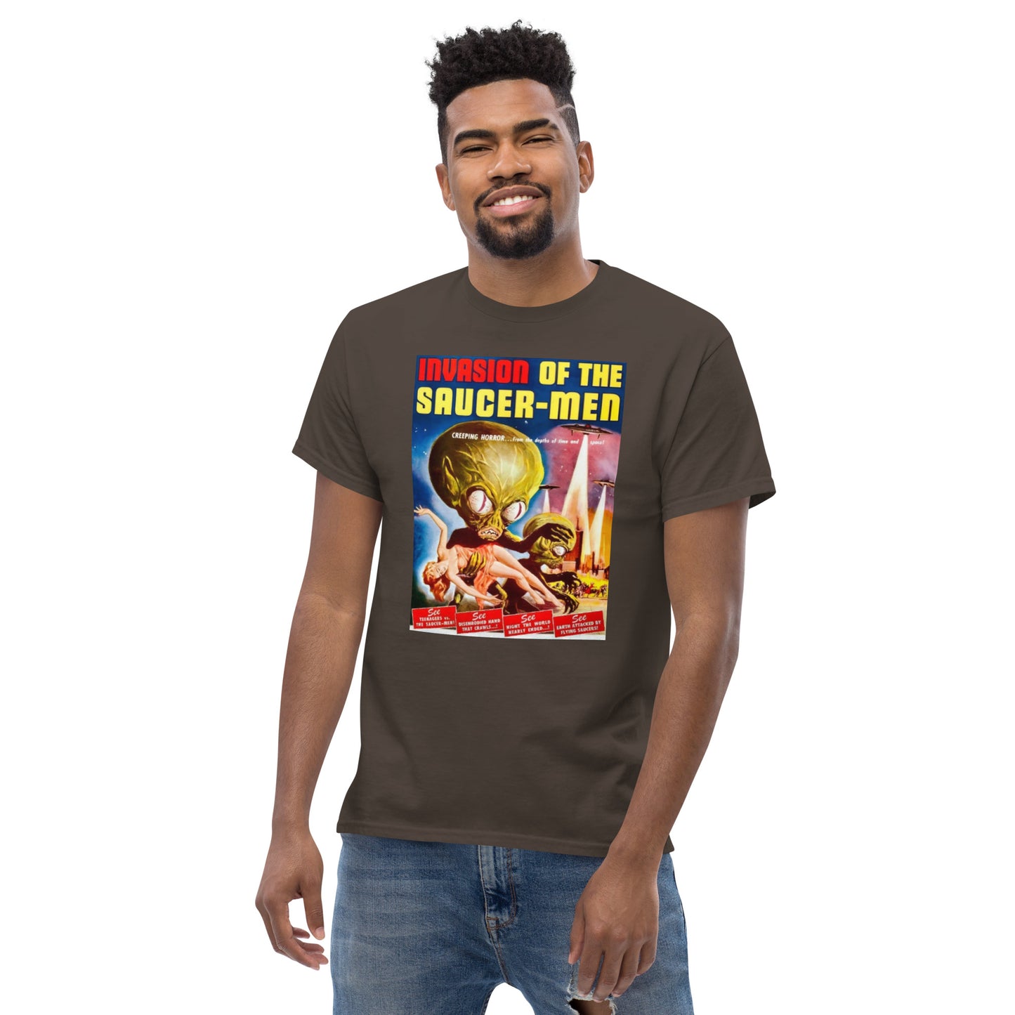 INVASION OF THE SAUCER-MEN MEN'S CLASSIC TEE